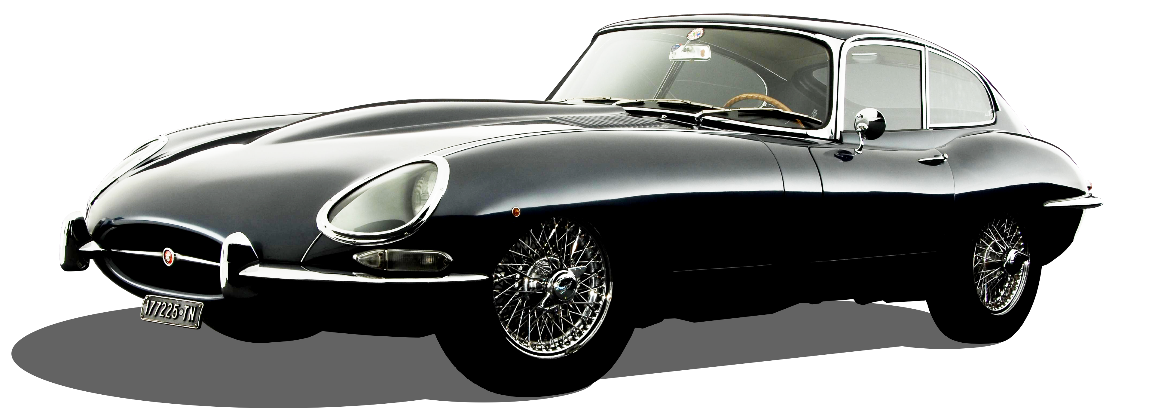 Black E-type jaguar